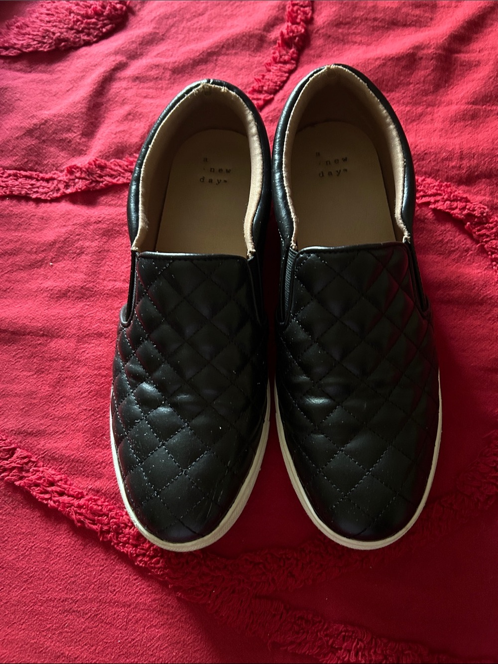 a new day Quilted Slip-On Flats in Black